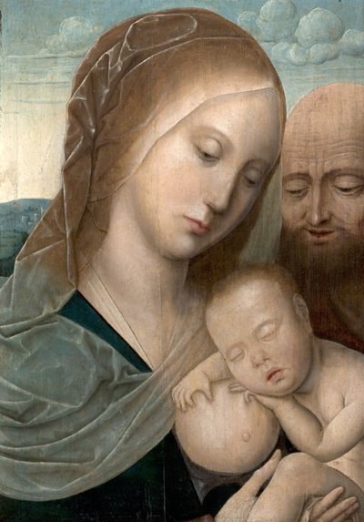 Vergine e Bambino con San Giuseppe, 1500-50 da Joos van and workshop Cleve